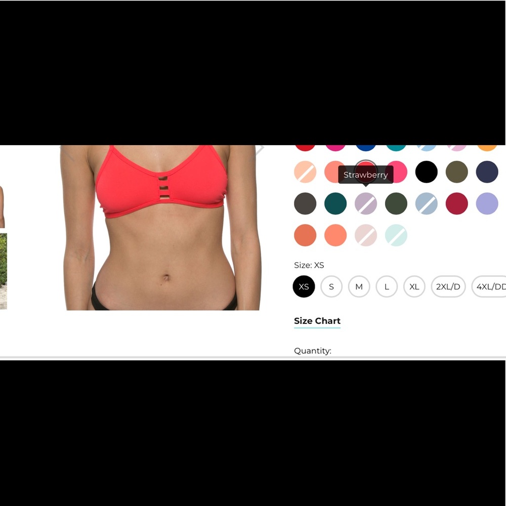 Jolyn Tomcat nwot size large bikini top